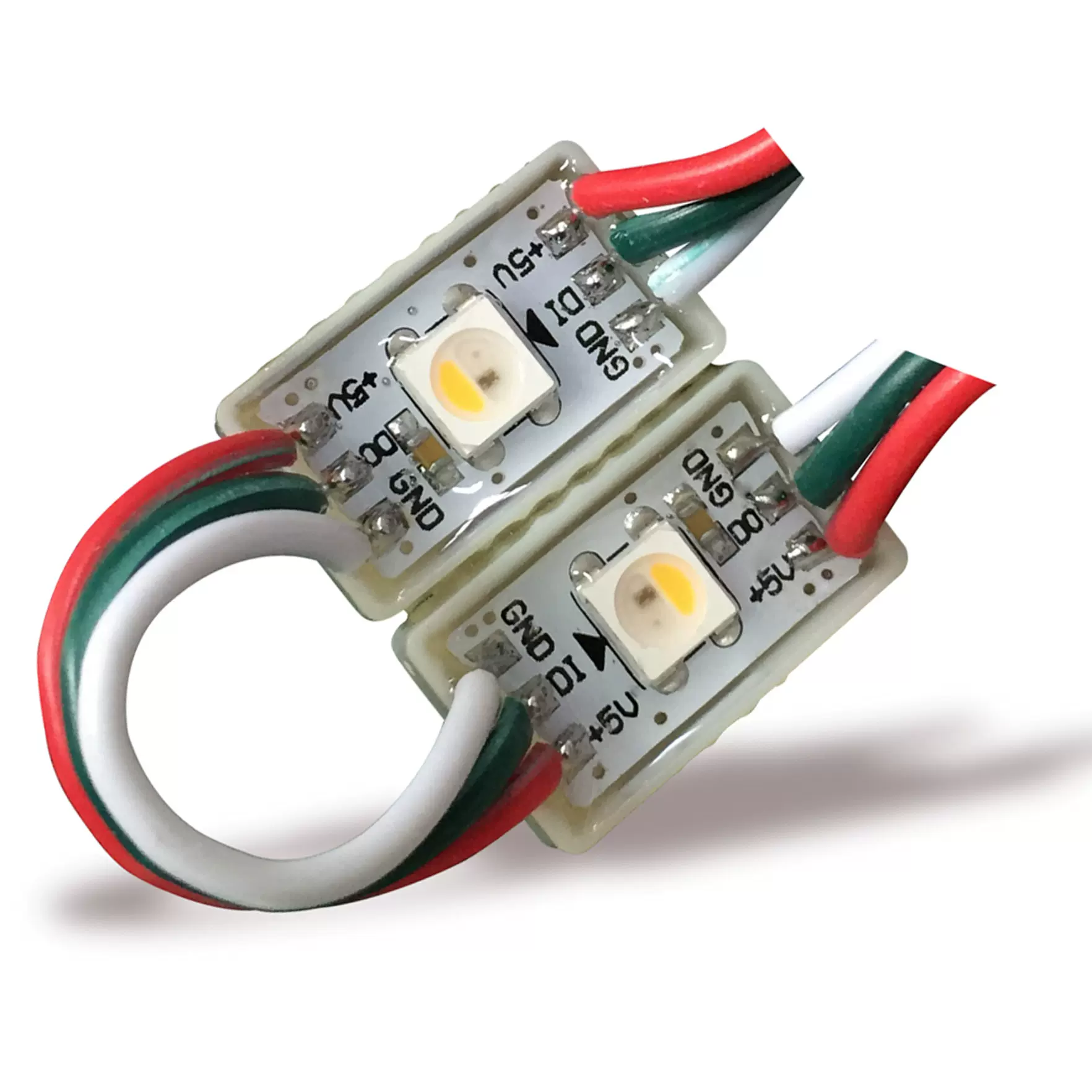 LED点光源单灯RGBW 6812IC 5V防水幻彩全彩灯箱广告字注塑模组