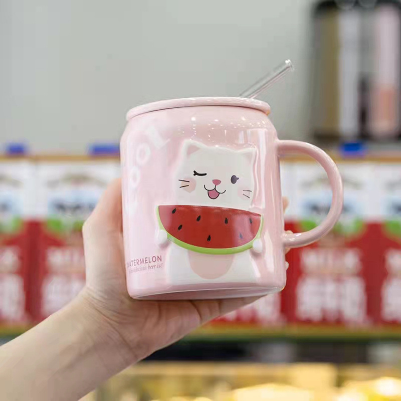 De alto aspecto en relieve Taza de cerámica taza de café taza de agua de publicidad regalo al por mayor para actividades empresariales