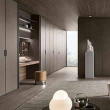 衣柜走入式衣帽间一门到顶柜门卧室衣柜实木指接板衣柜