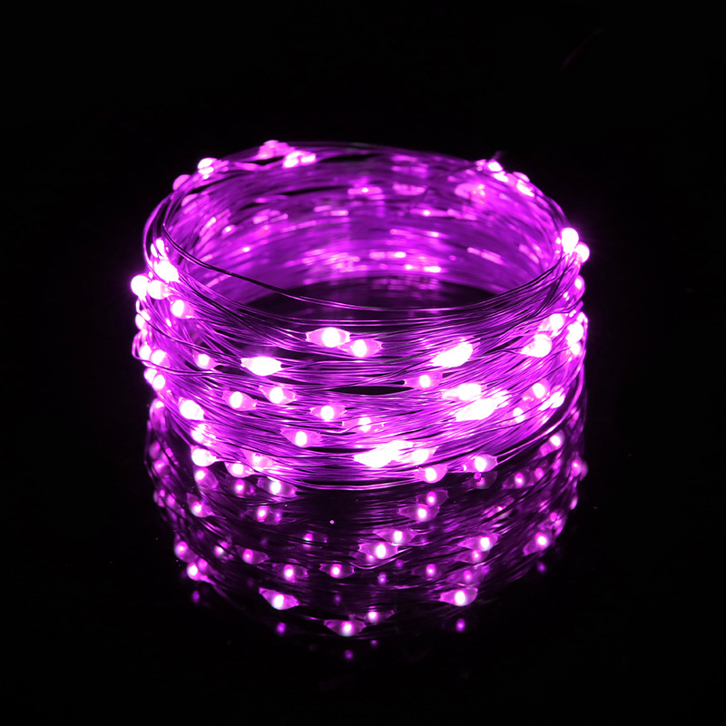 Guirnalda de Luces LED de Cobre Estrella USB para Fiestas y Decoración Navideña