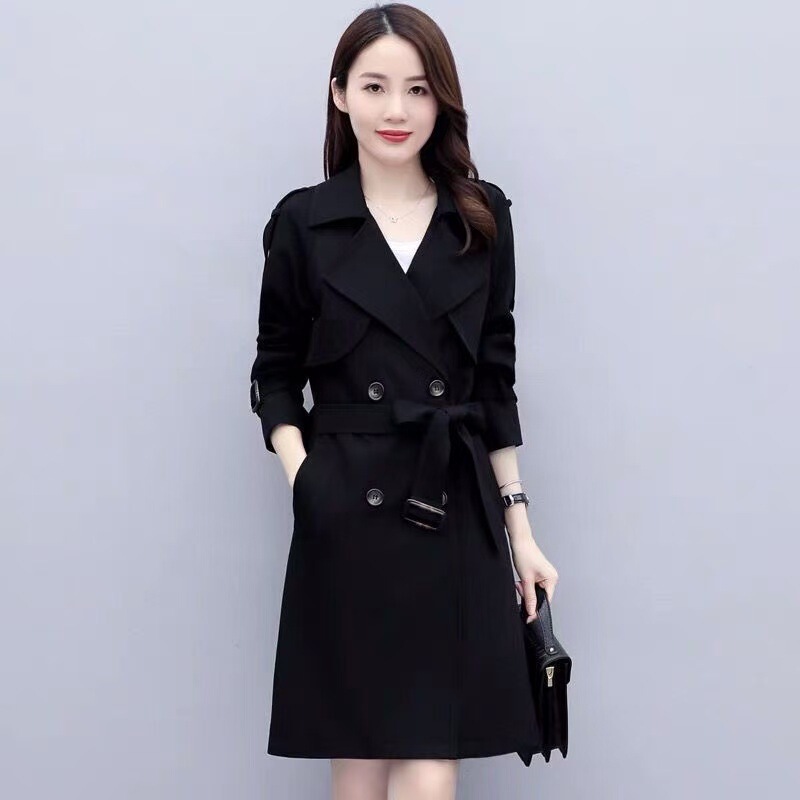 韩版高品质女装风衣中长款2025春秋新款时尚气质宽松--显瘦外套潮|undefined