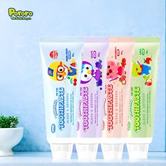 New Korean Poplar Poplar Children's Toothpaste 80g Oral Cleansing Low Fluoride Fruit Flavor Baolulu Toothpaste