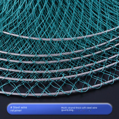 四股線膠絲魚護 膠絲線魚護簡易南韓膠絲魚護多層軟圈小漁護網兜