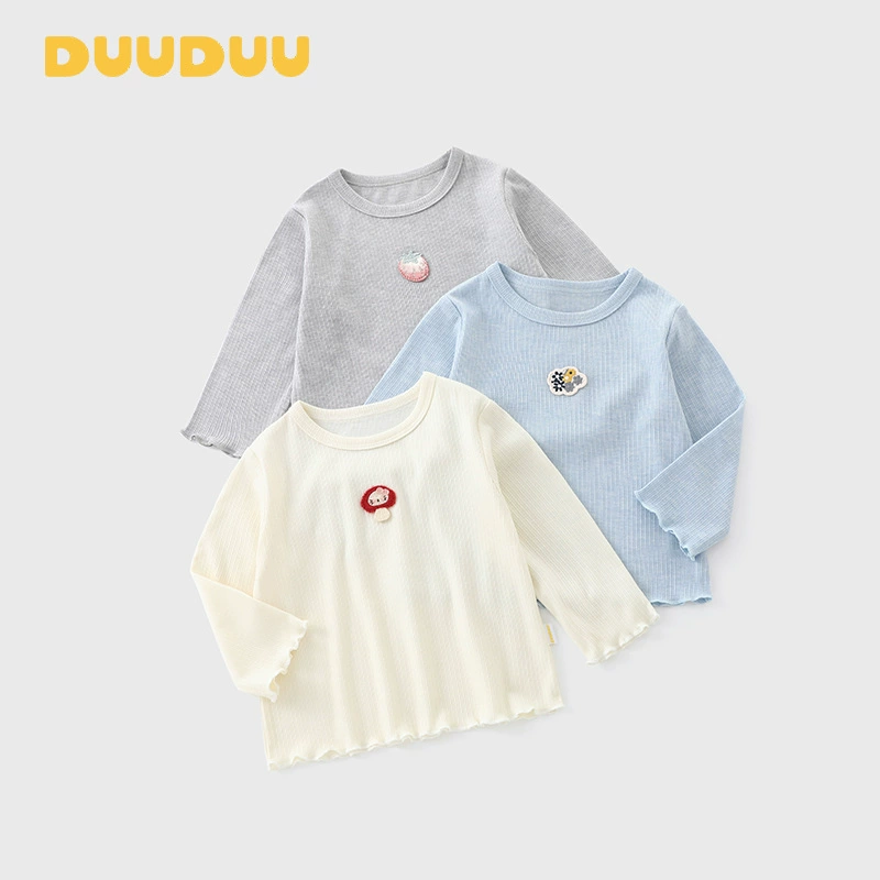 Футболка для девочек с длинным рукавом DUUDUU