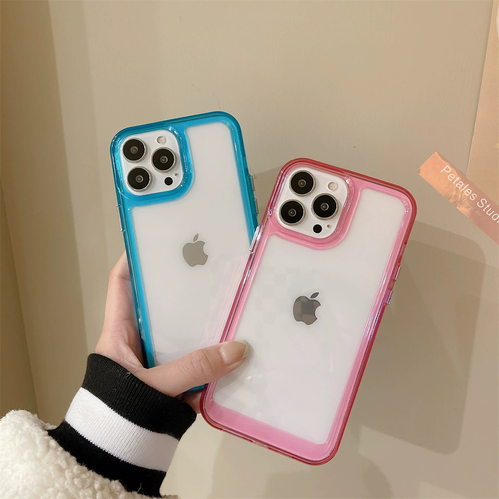 Apple, совместимый чехол для телефона, космический дизайн для iPhone 12 Pro, акриловый прозрачный защитный чехол, 2 в 1