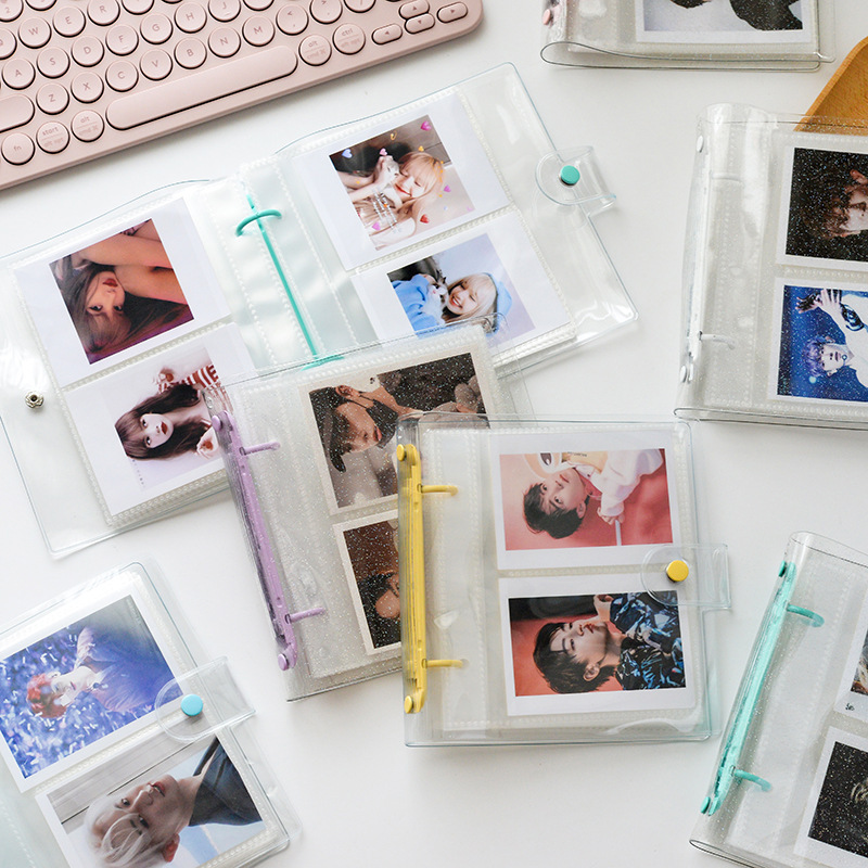 Wholesale SuPPly Colorful Clip Loose-leaf Pp Photo Album Polaroid Photo Album Postcard 3inch 4inch 5 Inch 6inch