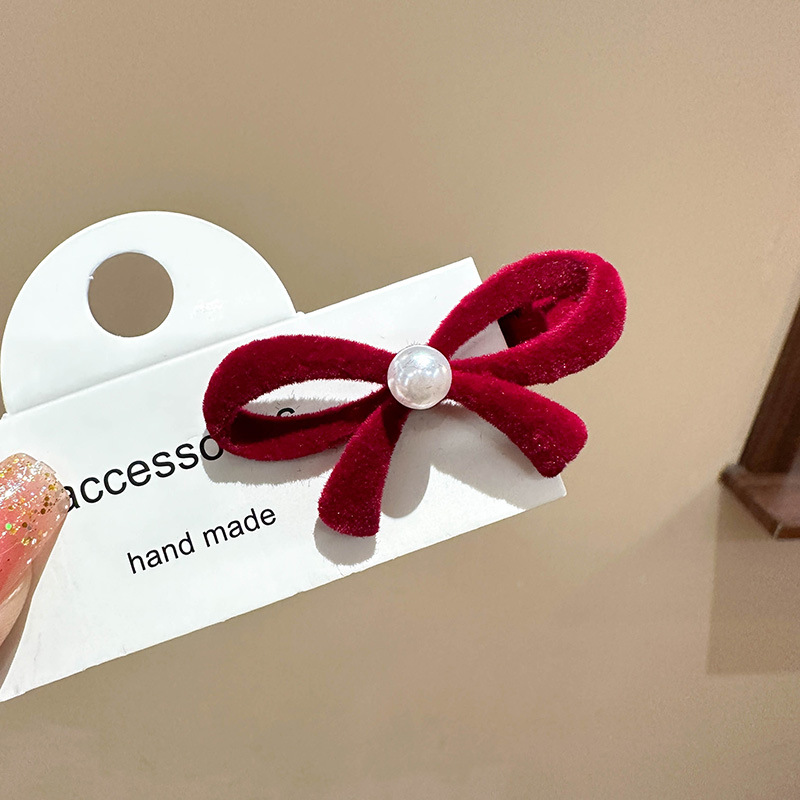 Estilo chino Año Nuevo tocado de Año Nuevo para Niños Accesorios para el cabello de peluche niña arco Año Nuevo horquilla bebé horquilla festiva