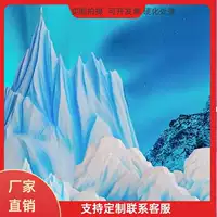 Рокерри из пенопласта, снежная гора, айсберг, реквизит для съемки на сцене, окно, скульптура, украшение, искусственный камень