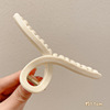 Brand big crab pin, shark, hairgrip, advanced hair accessory, South Korea, simple and elegant design, high-quality style