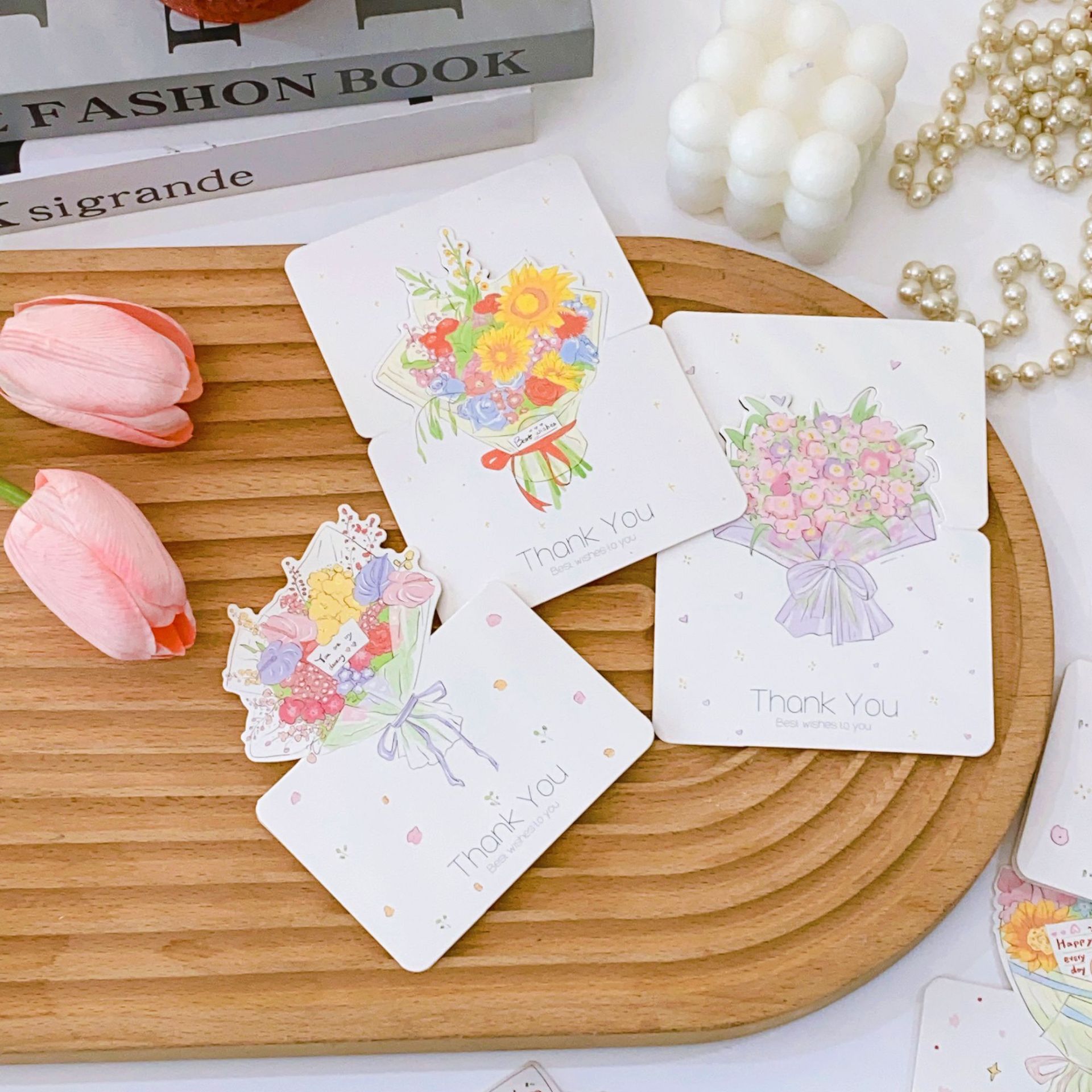 Print Craft Valentine's Day Sweet Letter Flower Paper Holiday Daily Card