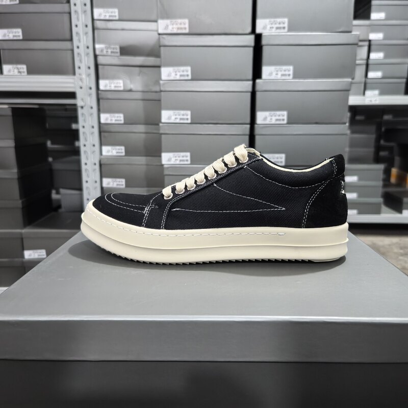 2026 New Model Ro Low-Top Thick-Soled Men's Sneakers, Black Lace-Up Casual Trendy Brand Versatile Street Style Couple's Height-Increasing Shoes 2026 New Model Ro Low-Top Thick-Soled Men's Sneakers, Black Lace-Up Casual Trendy Brand Versatile Street Style Couple's Height-Increasing Shoes