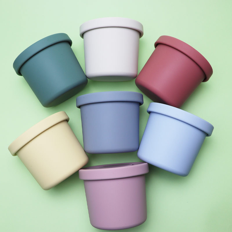 Ketai productos para bebés Venta caliente taza de bebida de silicona taza de merienda portátil resistente al desgaste de alta temperatura taza de comida complementaria