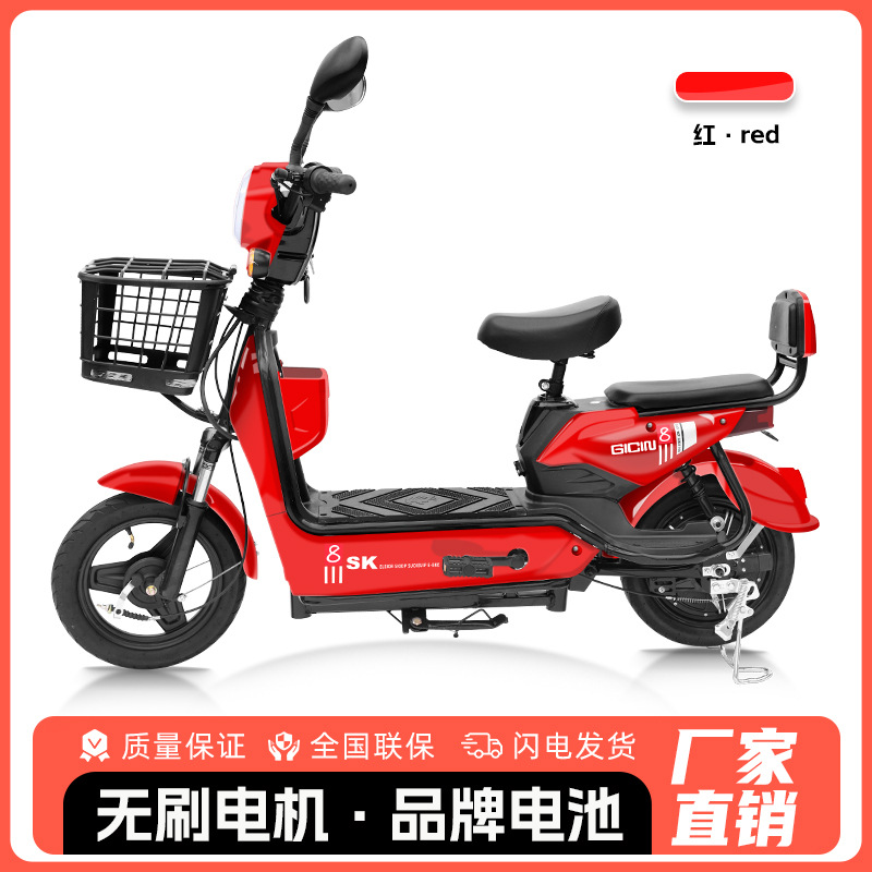 Bicicleta Eléctrica Golden Eagle para Comercio Exterior al por Mayor, Scooter Eléctrico para Adultos de Dos Plazas, Vehículo Eléctrico Ligero de Dos Ruedas con Batería de Larga Duración.