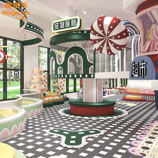 Large and Small Naughty Castle Children's Playground Indoor Equipment Slide Early Education Parent-Child Playground Playground Facilities Manufacturer
