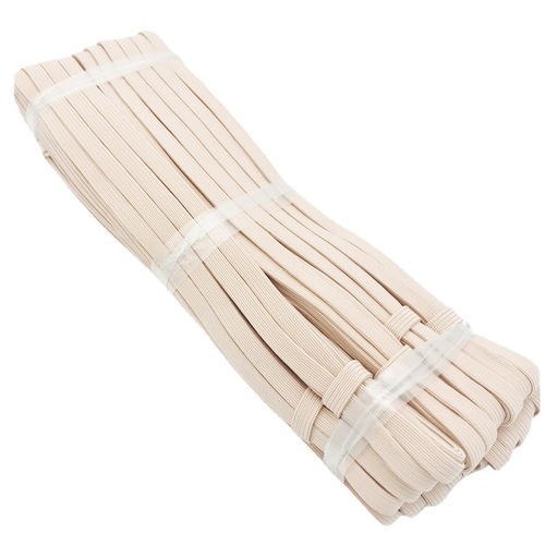 Supply various specifications of colorful elastic bands, knitted elastic bands, hemmed elastic bands, fire-roasted elastic bands