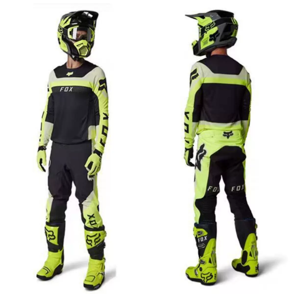2025新款FOX越野速降服套装透气排汗速干骑行服男女团队批发现货
