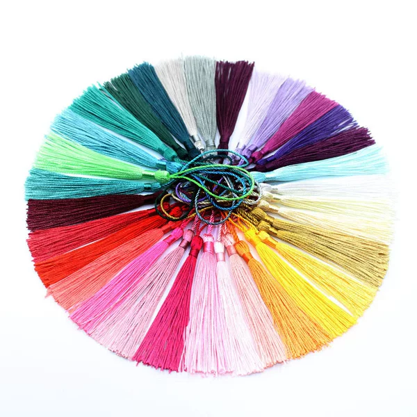 8cm Small Tassel Wholesale Tassel Hanging Tassel Pillow Hanging Ball Bookmark Hair Accessories Festive Factory Direct Sales Small Pendant Tassel