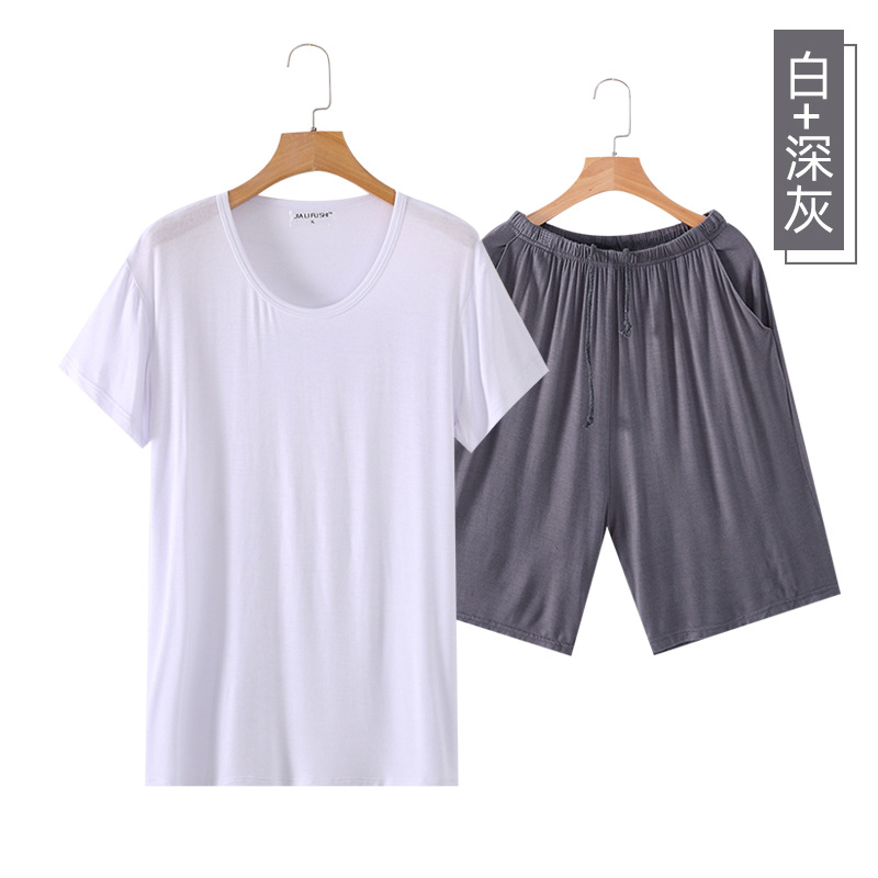 화이트 + 다크 그레이★크루넥