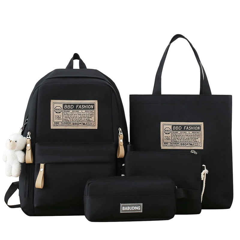 Backpack, set, school bag, 2023, Korean style, 4 piece set