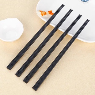 Factory wholesale black meal chopsticks non-slip mildew-proof special fast home Japanese pointed chopsticks restaurant catering alloy chopsticks