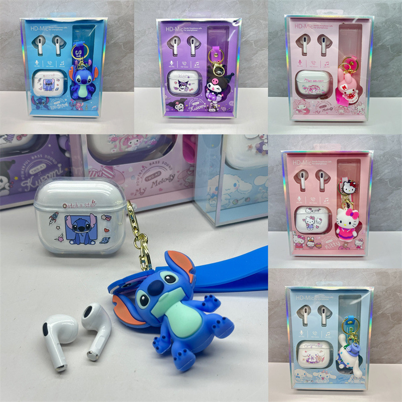 Student Stitch Bluetooth Headphones Big-Eared Dog Wireless Sports Noise-Cancelling In-Ear Headphones Demon Hunter Girl Group Pendant Set Student Stitch Bluetooth Headphones Big-Eared Dog Wireless Sports Noise-Cancelling In-Ear Headphones Demon Hunter Girl Group Pendant Set