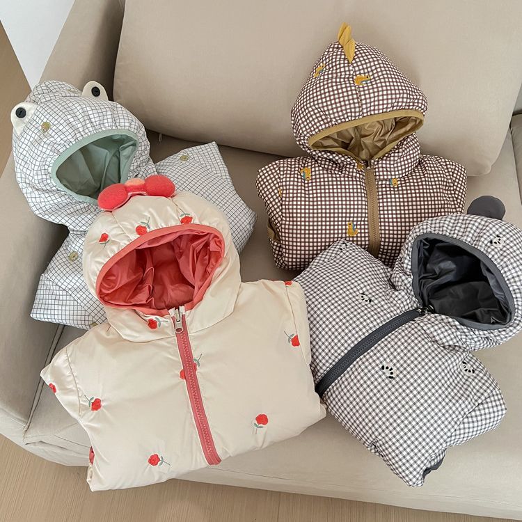 2023 Cappotto caldo per bambini piccoli, medi e piccoli con cappuccio su due lati da ragazza per ragazzi_voghion.com