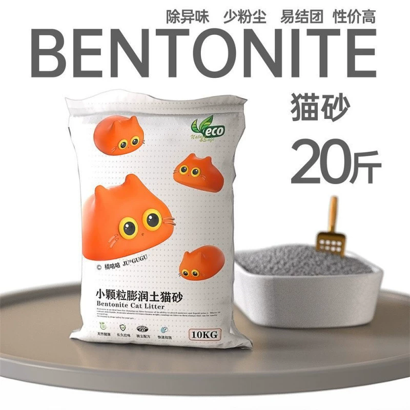 Bentonite cat large particle sand, fine sand, fragrance, deodorization, less dust, water absorption, fast clumping, low dust, non-stick bottom
