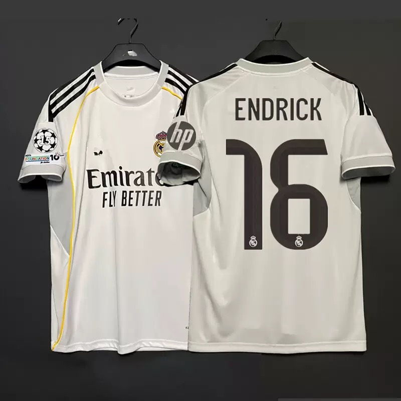 25/26 レアル マドリード ホーム ホワイト プレーヤー バージョン モドリッチ 特別記念 No.10 サッカー スポーツ 半袖ジャージ|undefined