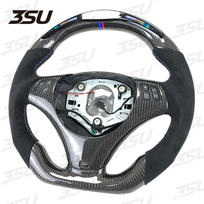 Suitable for Bmw E-Series E90E91E92E93E80E82 Upgraded Led Display Carbon Fiber Steering Wheel