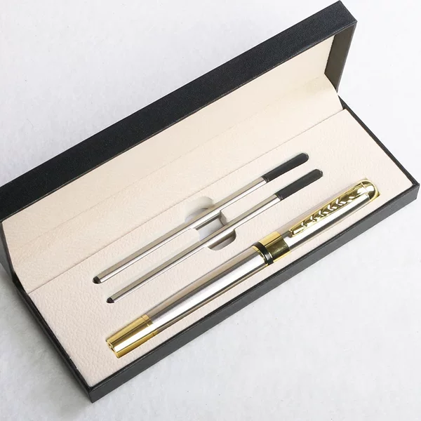 Cross-Border Spot Wholesale Metal Gift Signature Pens, Business Ballpoint Pens, Customizable with Corporate Promotional Logo, Ballpoint Pens