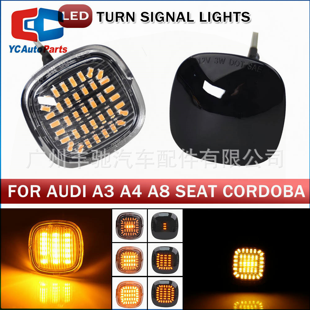 Adecuado para Audi Seat Leon Ibiza Skoda Octavia Fender luz lateral LED