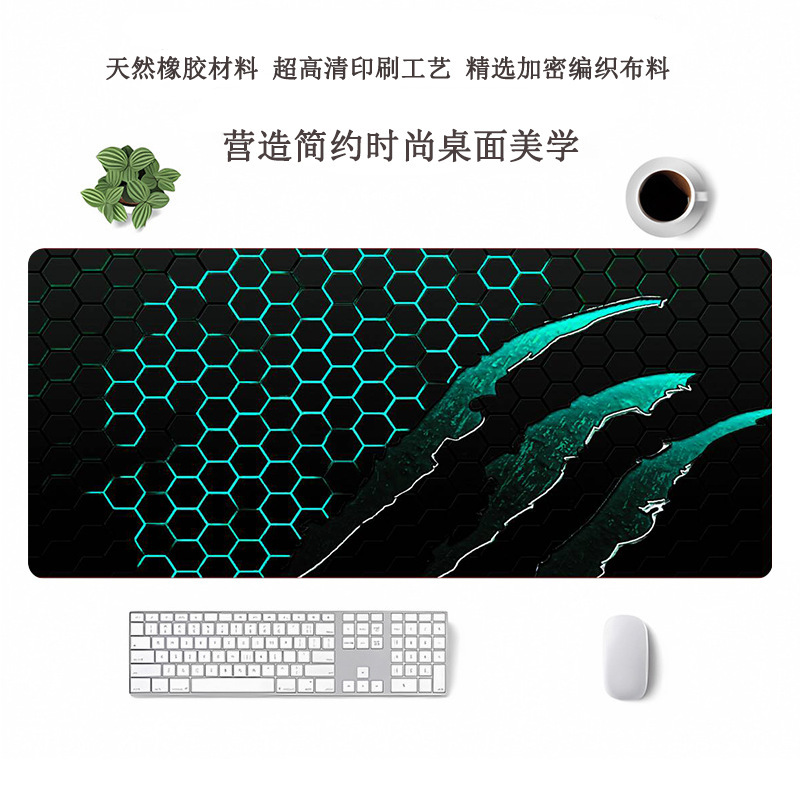 跨境热门超大鼠标垫办公用电脑桌垫定制鼠标垫大号高级感滑鼠垫|undefined