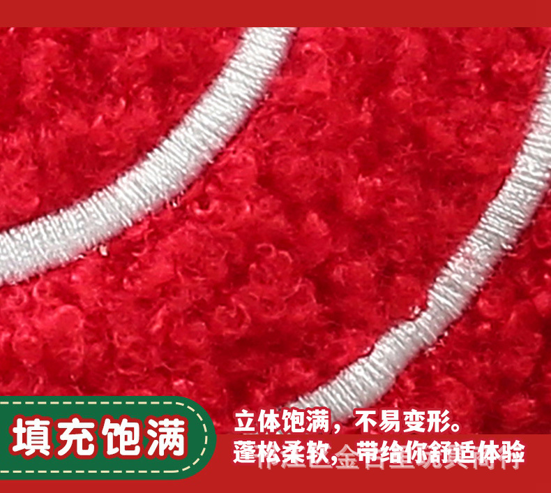 Cross-Border New Product Candy Cane Pillow 3D Candy Plush Pillow Cushion Creative Christmas Decoration Candy Pillow Wholesale