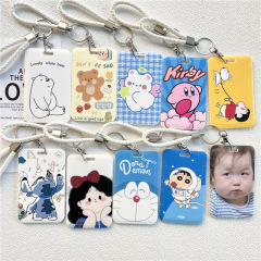 Creative bus card protective cover, student meal card, campus exhibition access control document, brand door card cover, key chain all in one