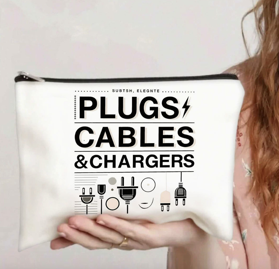 Bolso cosmético para mujer explosivo transfronterizo de Amazon, bolsa de almacenamiento de viaje, bolsa de lavado, fabricante de impresión de doble cara en inglés al por mayor