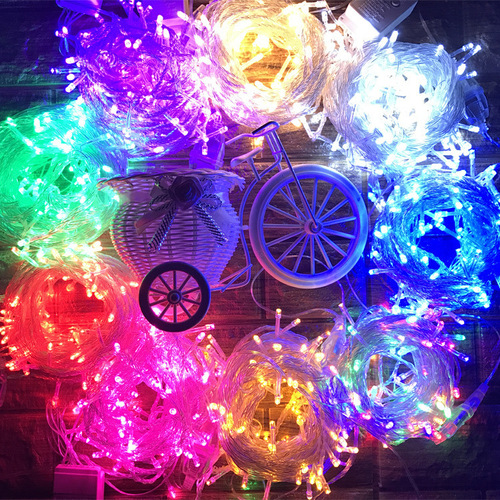 Factory Wholesale Outdoor Hanging Starlight LED Light String Christmas Festival Decorations Engineering Lighting Flash Lights