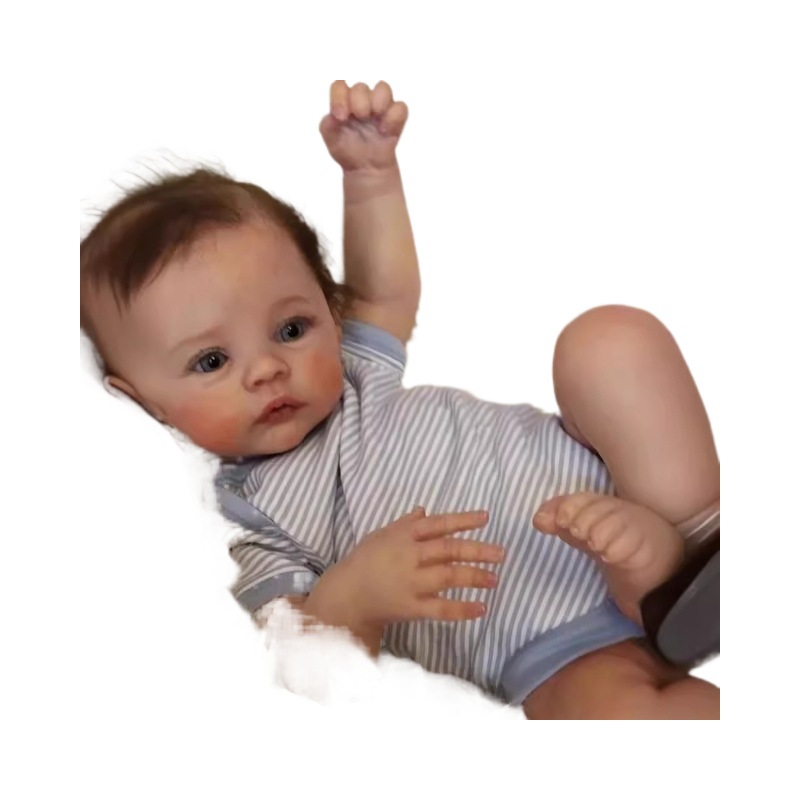 49cm simulación bebé renacido muñeca Prado 3D piel delicada pintada transfronteriza suministro Amazon