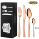 [rose gold] 40-piece set