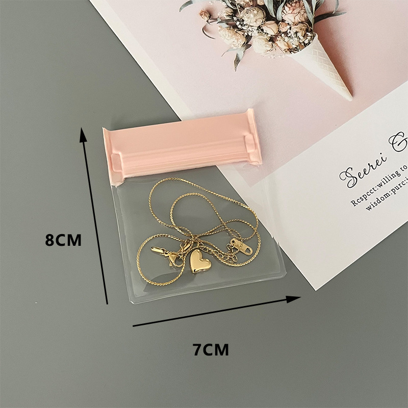 Daily Occasion EVA Material Solid Color Pattern Simple Style Solid Color EVA Jewelry Packaging Bags