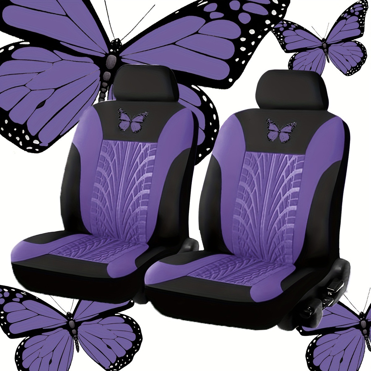Car Seat Cover Set, Universal Butterfly Pattern Embroidered Car Seat Cover from the Source Manufacturer