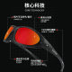 OUPOOR Integrated Myopia Riding Glasses Can be Equiped with Power Motorcycle Windproof Eye Protection Bicycle Running Sunglasses