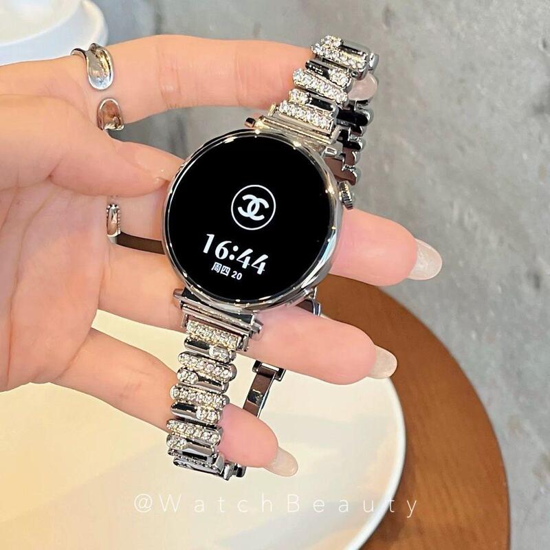 Suitable for Xiaomi Watch S5 Watch Strap, Metal Irregular Sparkling Diamond Watchs4 41mm Watch Women's Wristband