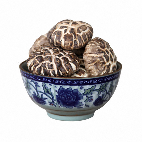 Kangwang Gutian Flower Mushroom, Basswood Flower Mushroom, White Shiitake Mushroom Dried Food in Bulk 500g Source Factory Direct Sales and Wholesale