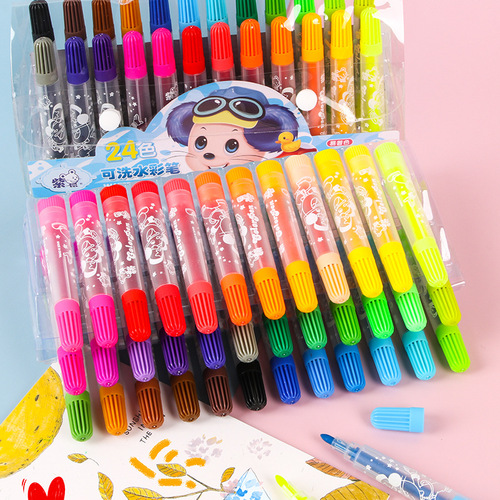 Children's watercolor pen set kindergarten painting hand-painted watercolor brush water-based washable graffiti painting pen