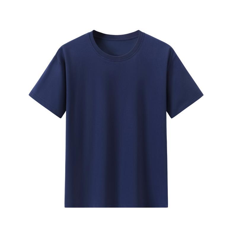Comercio exterior europeo y americano camiseta de algodón de hielo logotipo impreso personalizado camiseta publicitaria cuello redondo personalizado manga corta personalizada cultura