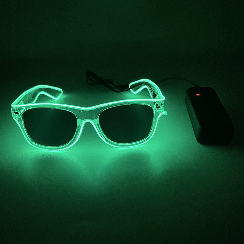Светодиодные очки Amazon Personality Dance EL Flash Decoration Bar Jumping Gathering Gift Props Manufacturer