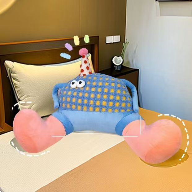 Dopamine Cute Pillow Office Nap Pillow Backrest Waist Protection Cushion Sofa Bedroom Decoration Bedside Large Pillow
