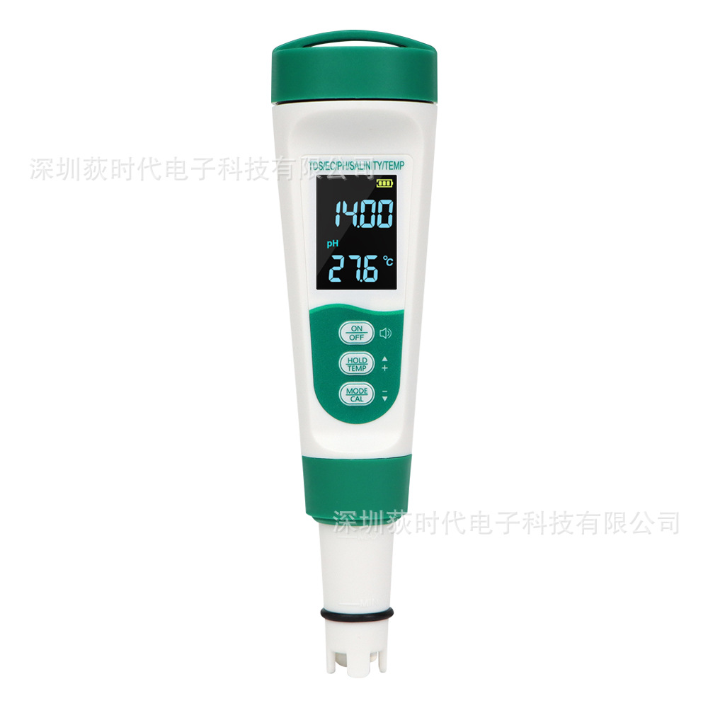 5-in-1 수질 테스트 펜 - 음성 버전 - 내부 충전