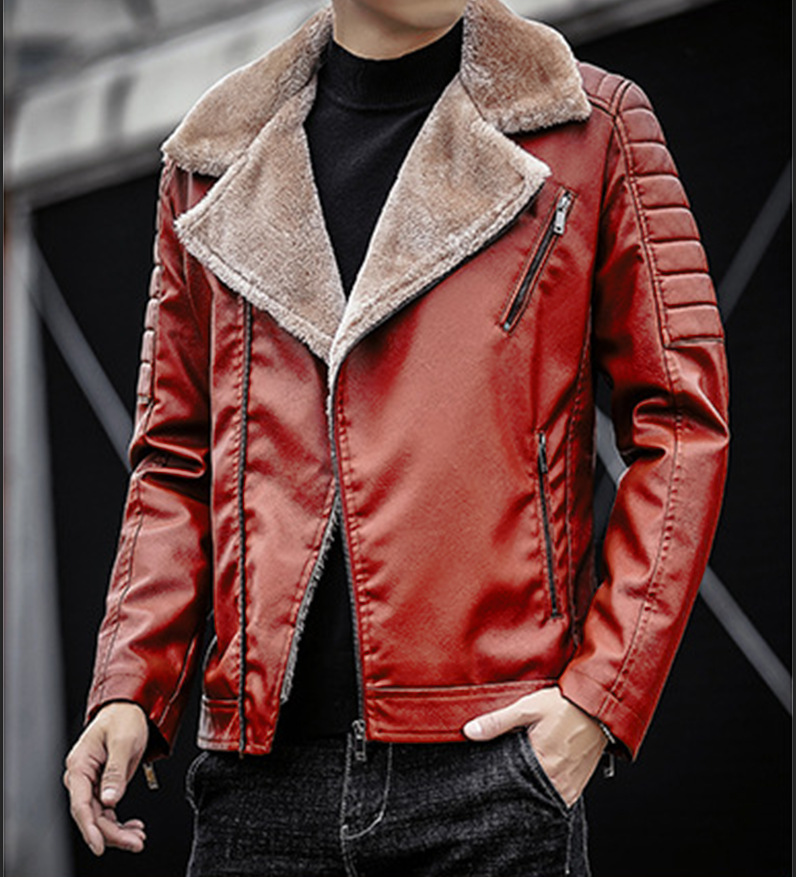 2024 men's new fur integrated coat, autumn and winter explosive single day Korean thick jacket_voghion.com