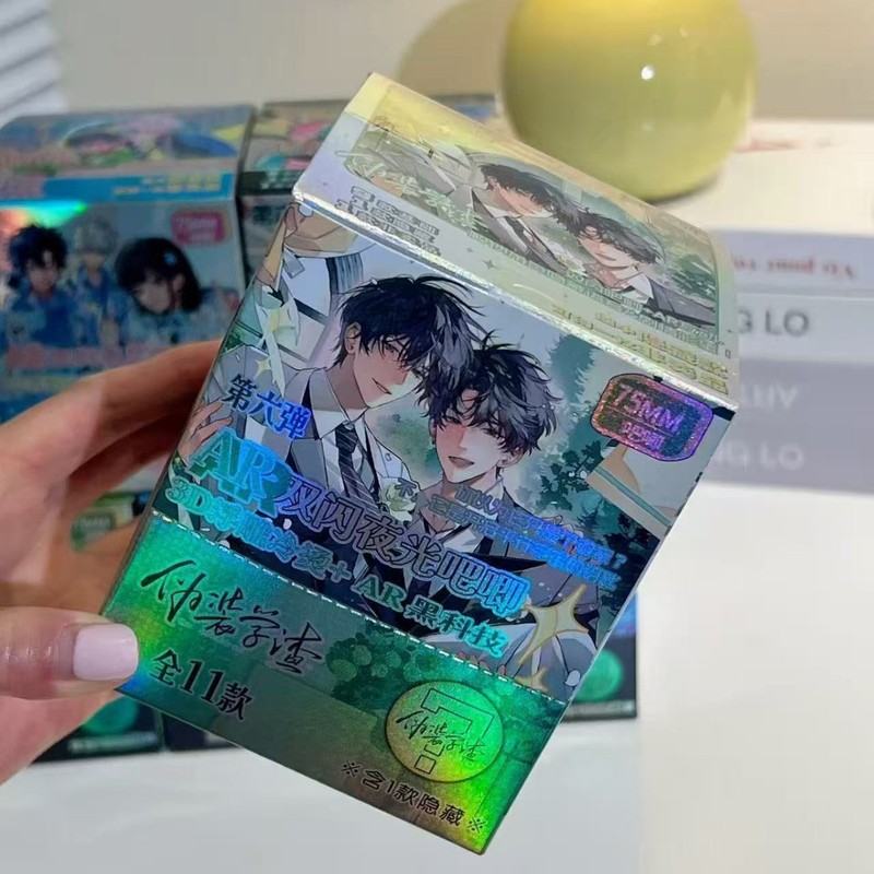 新款双闪夜光AR吧唧二次元动漫周边盲盒胸章3D浮雕冷烫吧唧谷子|undefined